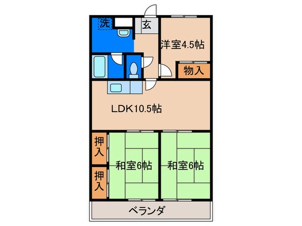 PLEAST楠橋東の物件間取画像